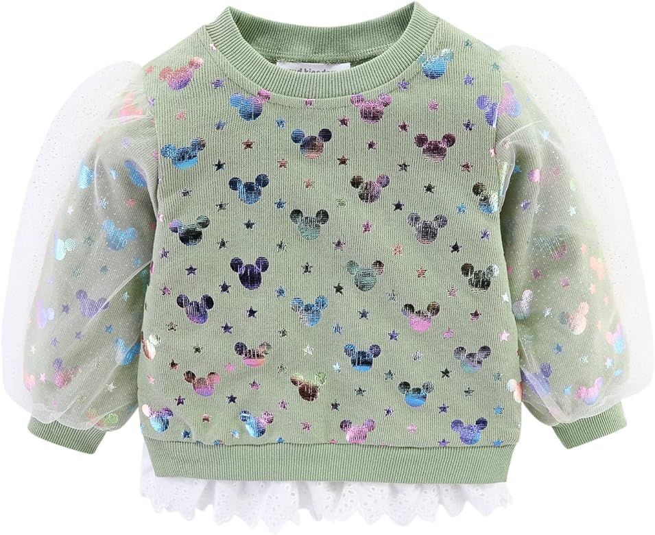 Mud Kingdom Boutique Little Girls Sweatshirts Crewneck Cotton Sunflower | Amazon (US)