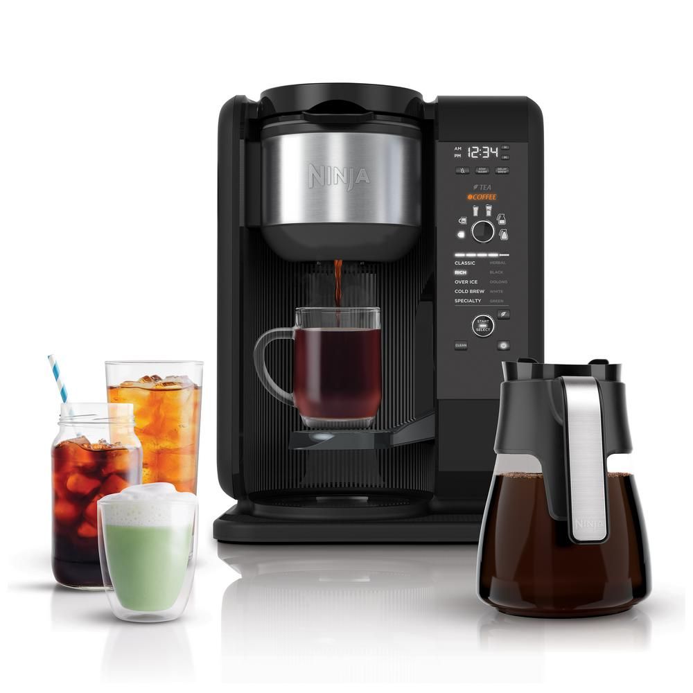 NINJA 6.25-Cup Hot and Cold Brew Programmable Black Drip Coffee Maker (CP301) | The Home Depot