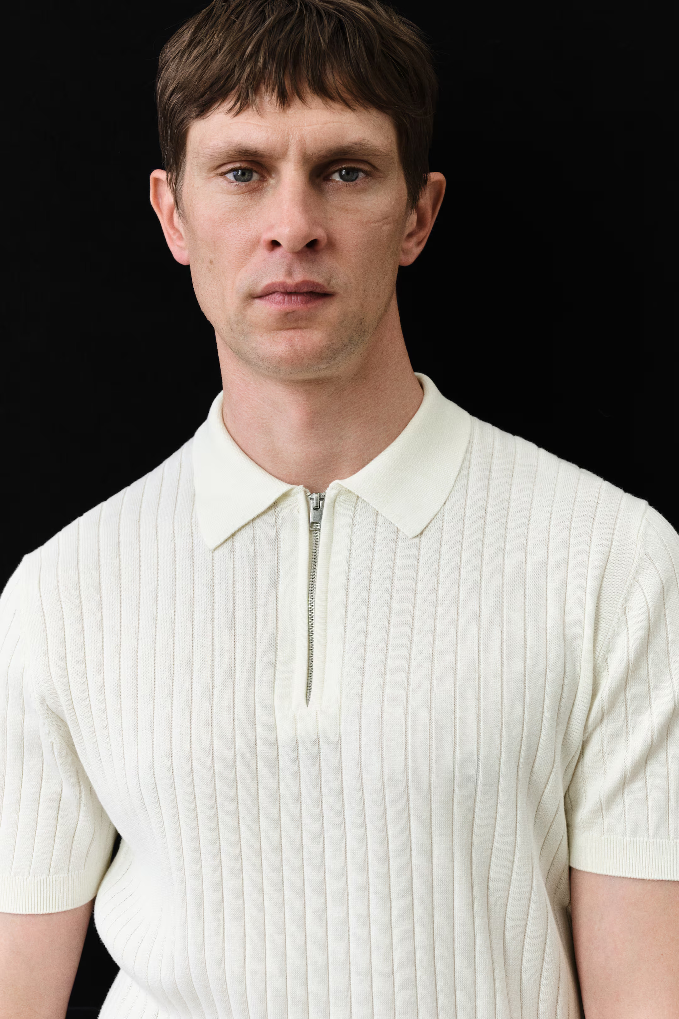 Slim-Fit Rib-Knit Polo Shirt | H&M (US + CA)