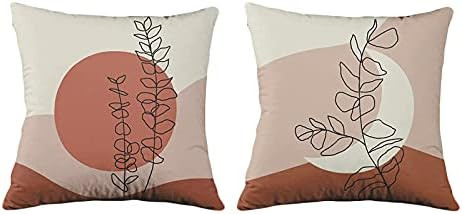 Boho Sun and Moon Pillow Covers for Couch Bed Decorative Modern Abstract Accent Mid Century Throw... | Amazon (US)