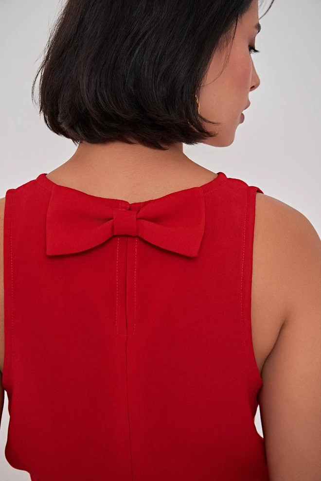 BLUSA EM ALFAIATARIA DE VISCOSE VERMELHA | Linda de Morrer (BR)