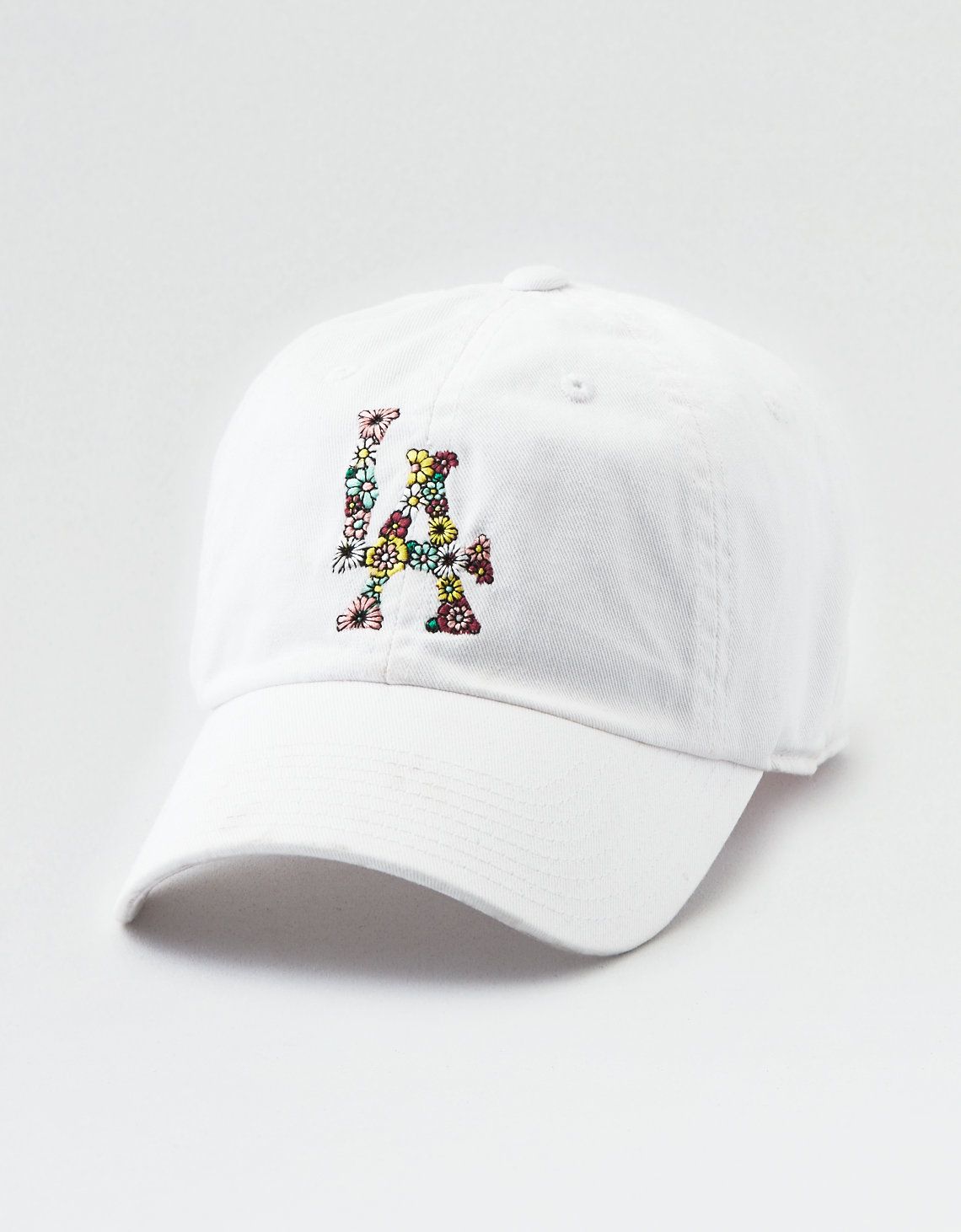 MLB FLORAL BASEBALL CAP, White | American Eagle Outfitters (US & CA)