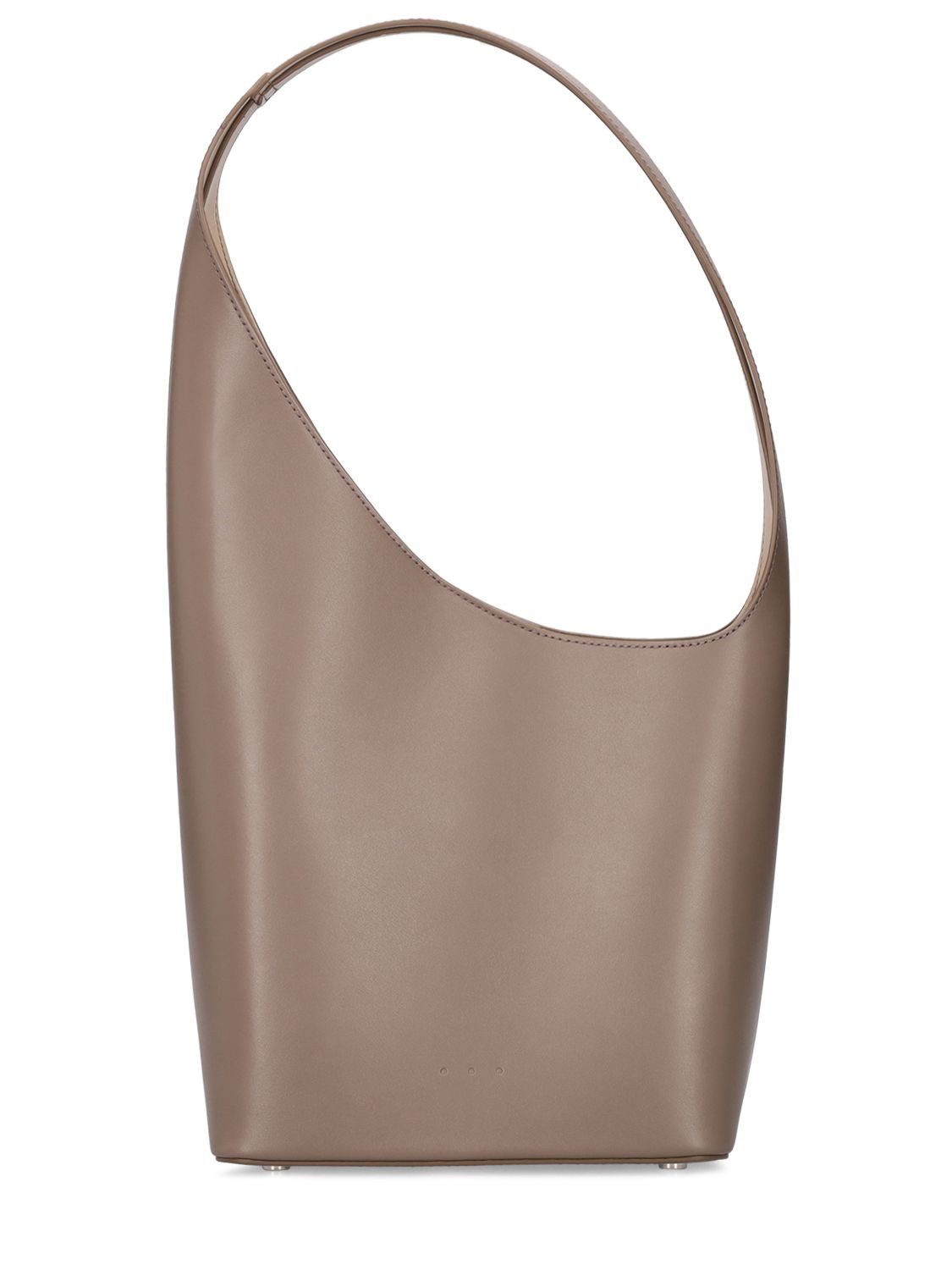 Aesther Ekme - Demi lune leather shoulder bag - Taupe | Luisaviaroma | Luisaviaroma