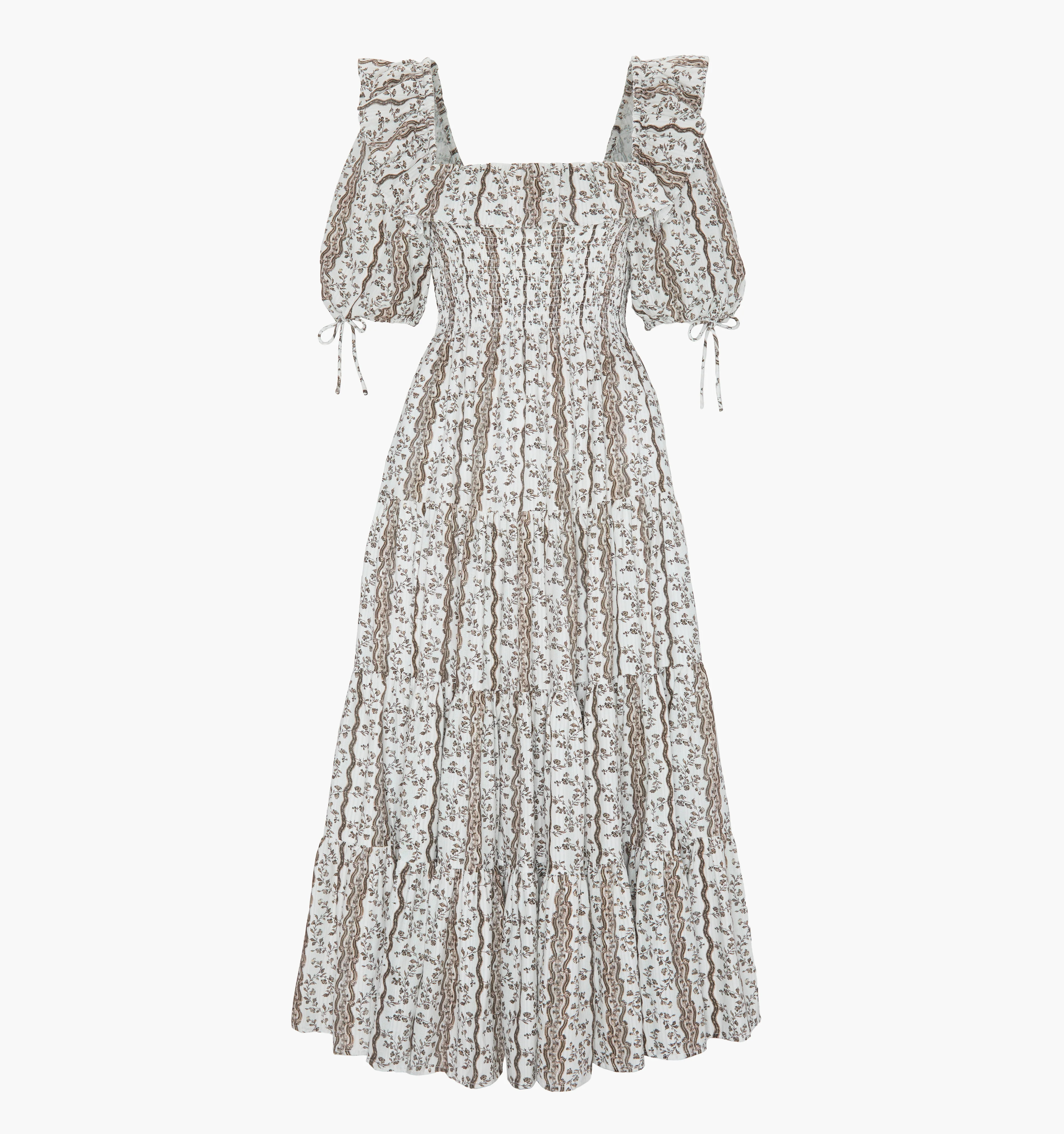 The Corinne Nap Dress | Mocha Provence Floral / XXXS | 100% Cotton | Hill House Home | Hill House Home US