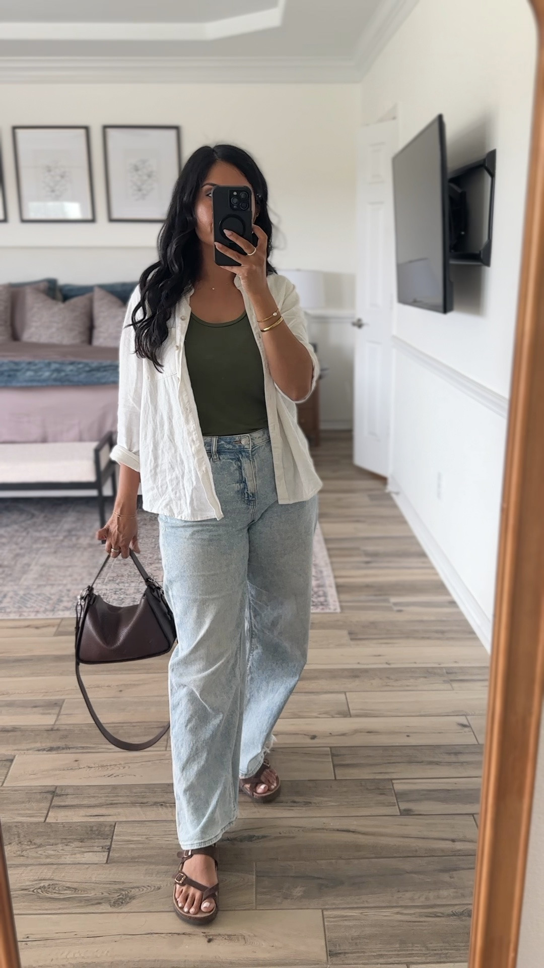 Linked similar linen shirts