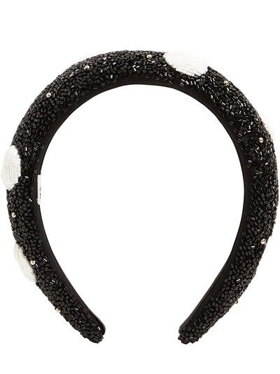 GANNI - Beaded headband - Black | Luisaviaroma | Luisaviaroma