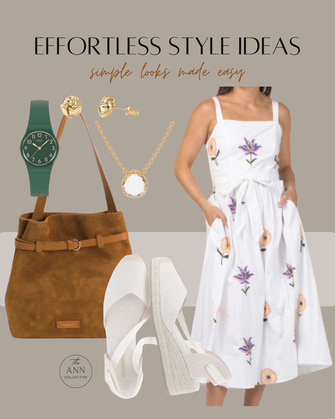 Effortless Style IdeasThis outfit combines a feminine floral dress with neutral wedges, a classic handbag, and simple accessories for a look that’s easy to wear and easy to love.

The best outfits don’t have to be complicated. Sometimes it’s just about choosing pieces that work beautifully together.

It’s not about buying more clothes. It’s about putting the right pieces together.

#LTKStyleTip #LTKSummer #LTKFashion #SummerDress #AffordableStyle #EverydayStyle #LTKFindsUnder50 

 