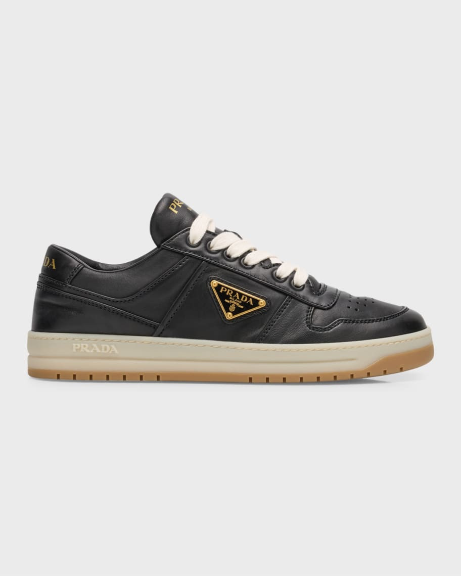 Prada Leather Low-Top Sneakers | Neiman Marcus