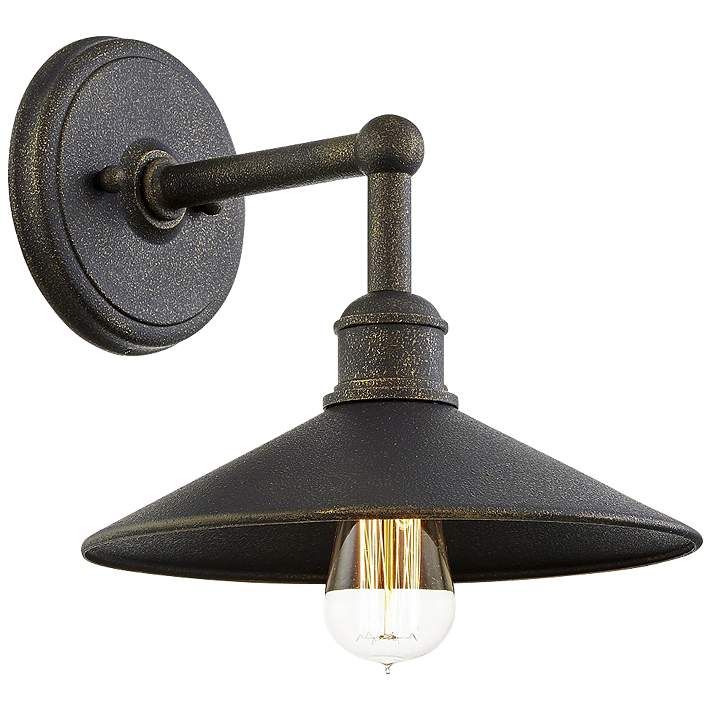Shelton 10 1/4" High Vintage Bronze Outdoor Wall Light - #89C07 | Lamps Plus | Lamps Plus