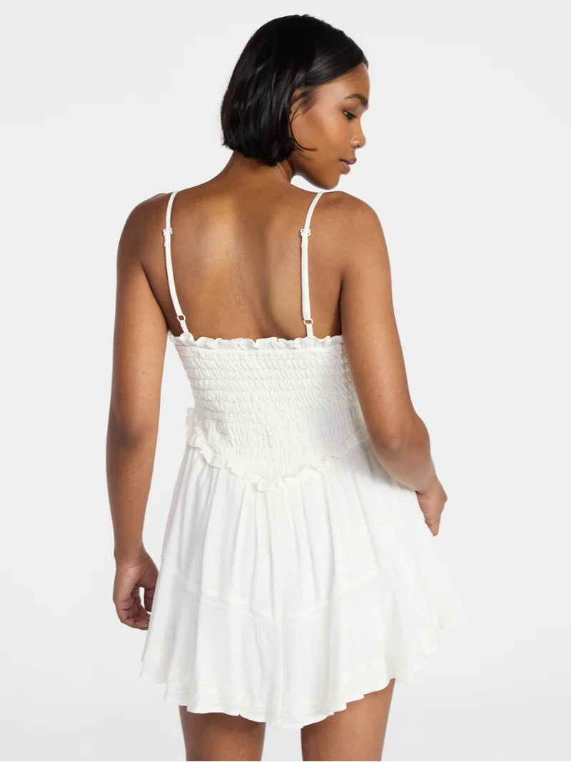 No Boundaries Smocked Romper, Women's XXS-XXL - Walmart.com | Walmart (US)