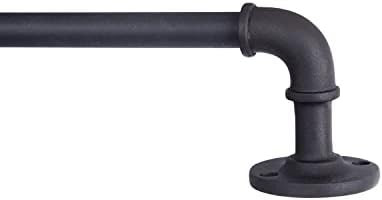 Kenney Adler Indoor/Outdoor Rust-Resistant Wrap Around Curtain Rod, 28-48", Black | Amazon (US)