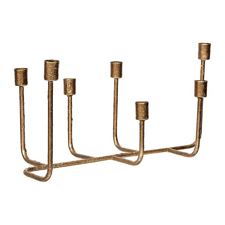 New! Gold Metal Tapered Candle Holder | Kirkland's Home