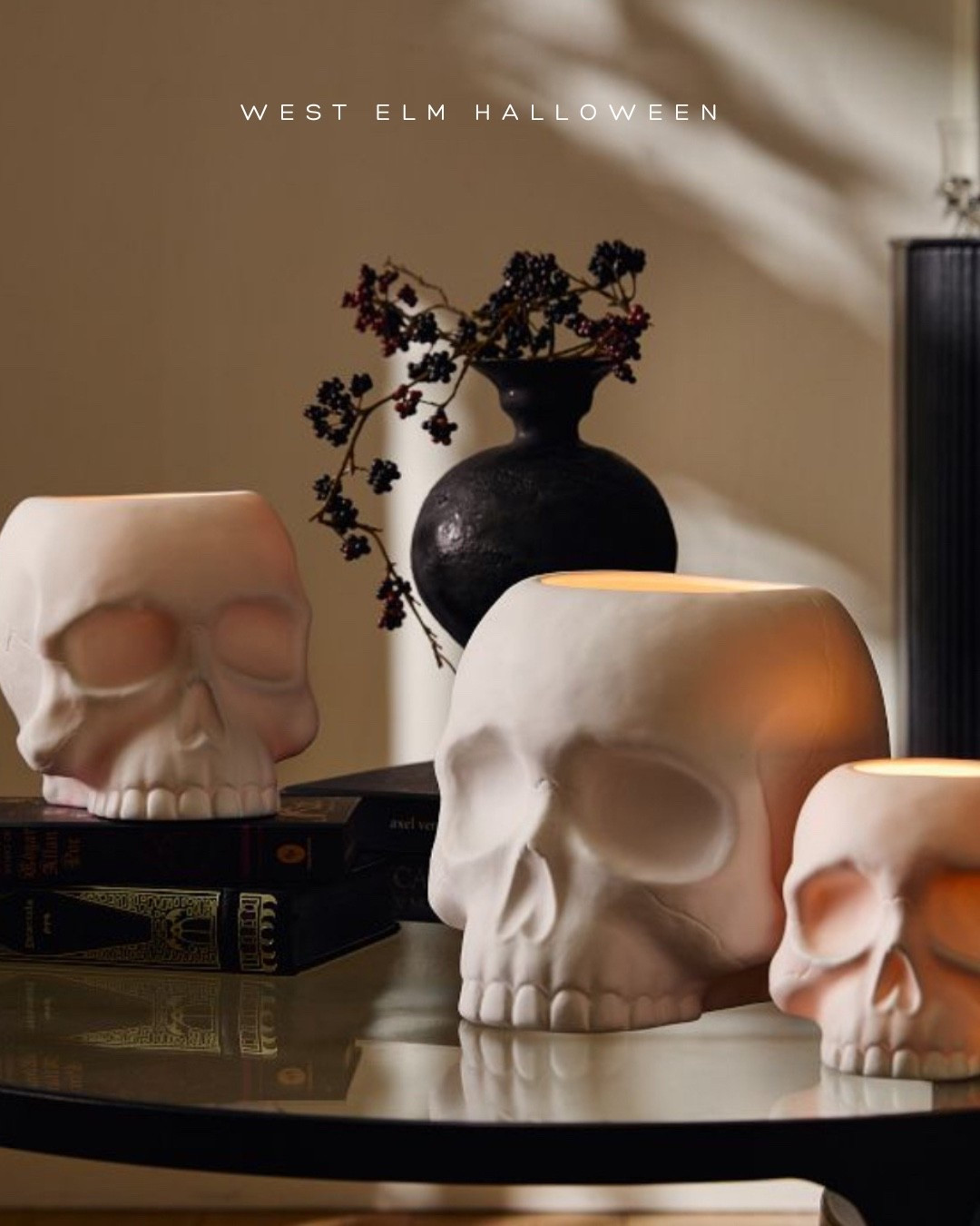 Skull luminaires candleholder, west elm Halloween, LTK Halloween 

#LTKHome #LTKSeasonal