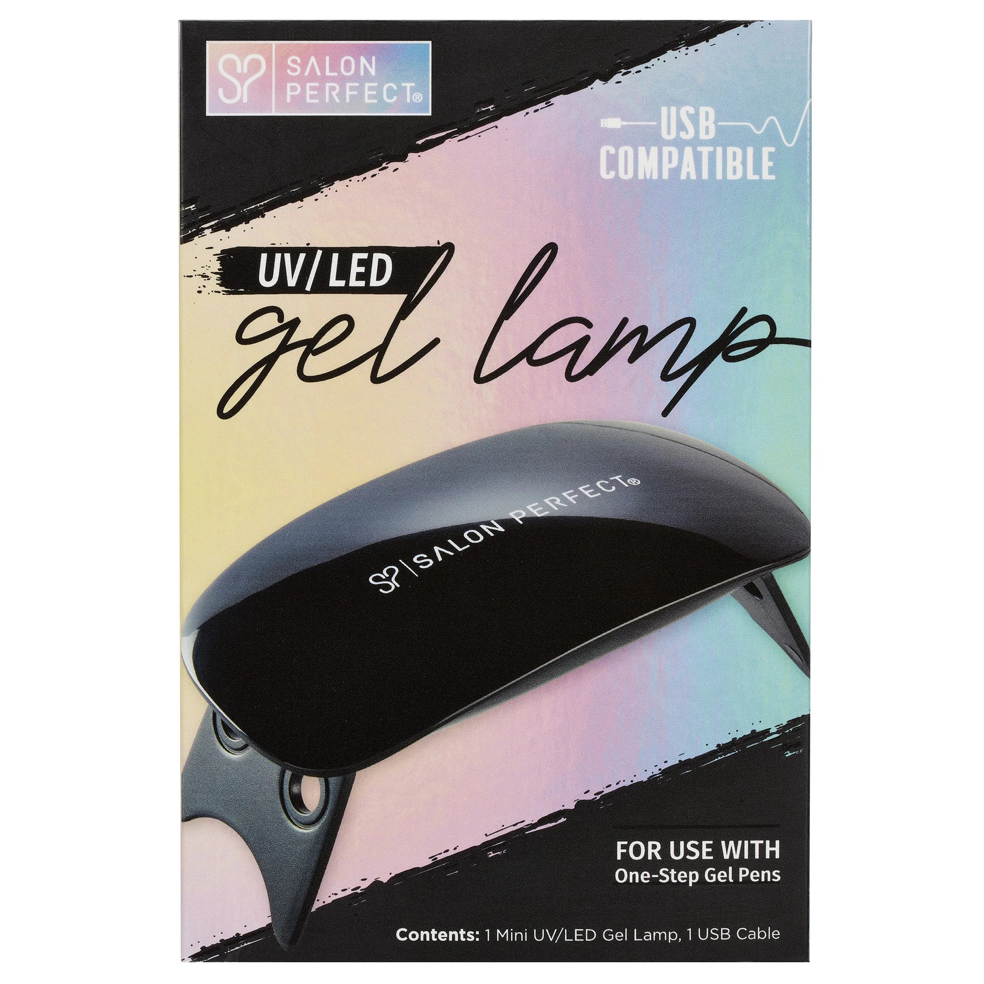 Salon Perfect Mini Gel Polish UV LED Nail Dryer Lamp with USB Charger, Nail Care Accessory | Walmart (US)