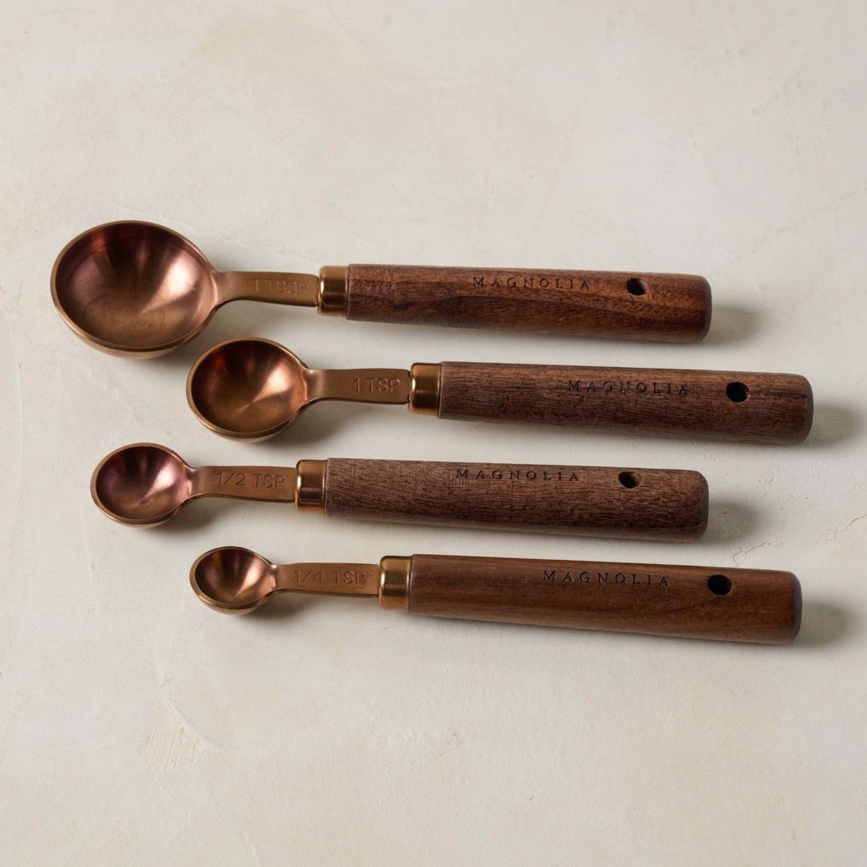 Walnut and Copper Measuring Spoons | Magnolia