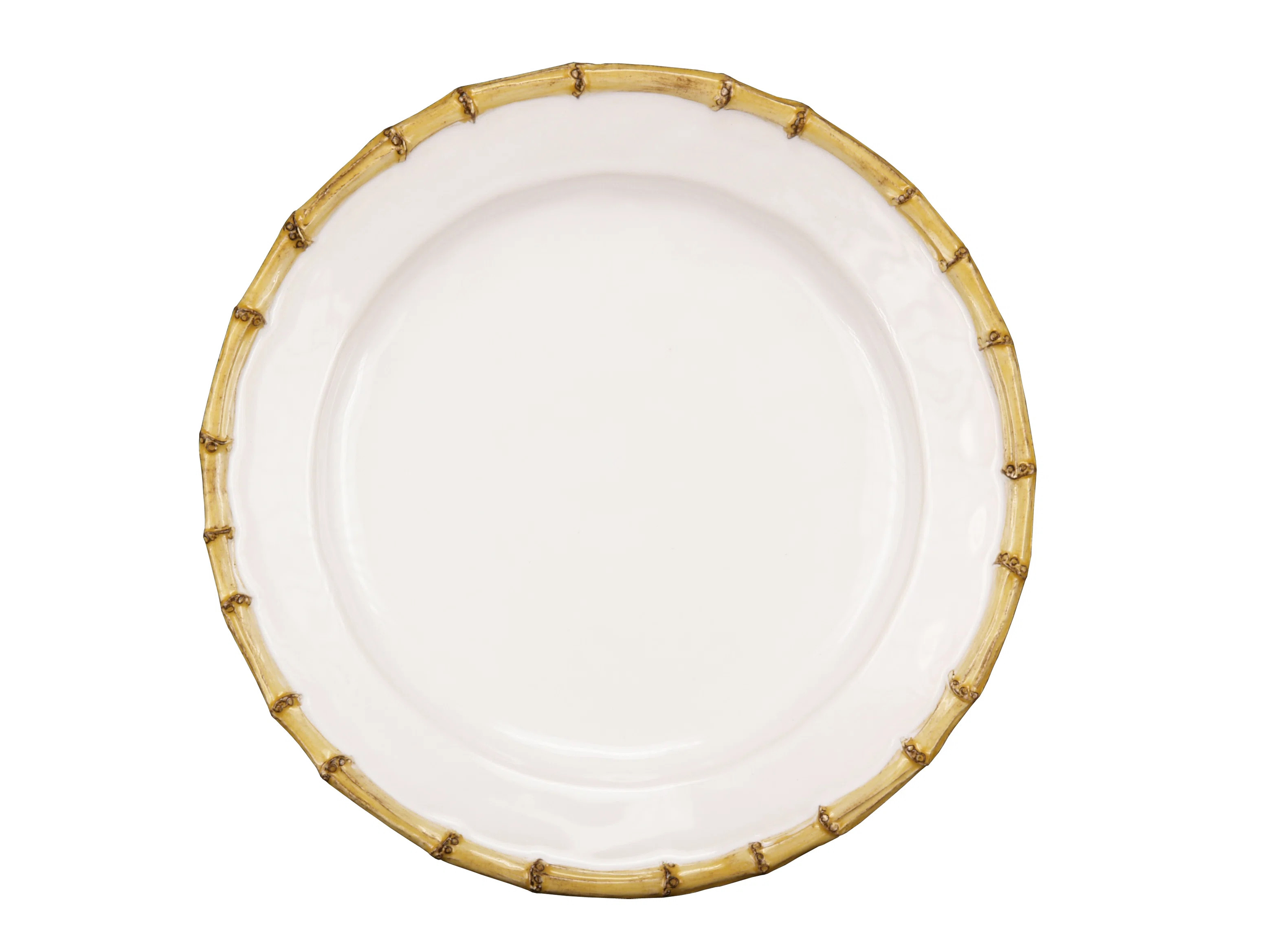 Juliska Bamboo Dinner Plate - Natural/White | Wayfair | Wayfair North America