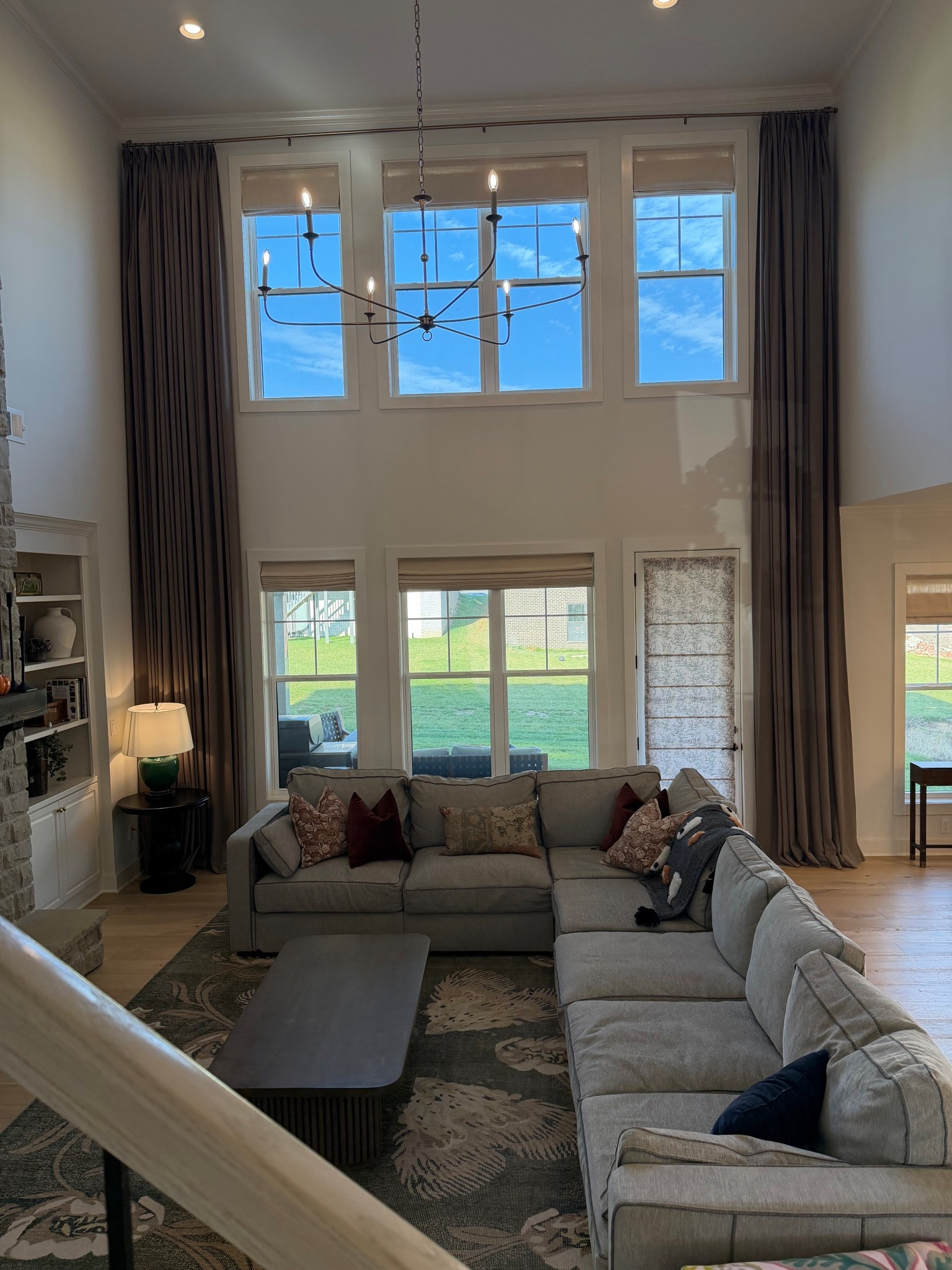 These curtains added SO much warmth to our great room! Check out @twopagescurtains for our curtains & Roman shades! Code BRITTANY saves 27% off  #home #curtains #

#LTKmomlife