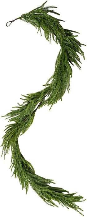Melorca&Guilla Norfolk Pine Garland,1Pcs 6ft Real Touch Norfolk Pine Garland Realistic Christmas ... | Amazon (US)