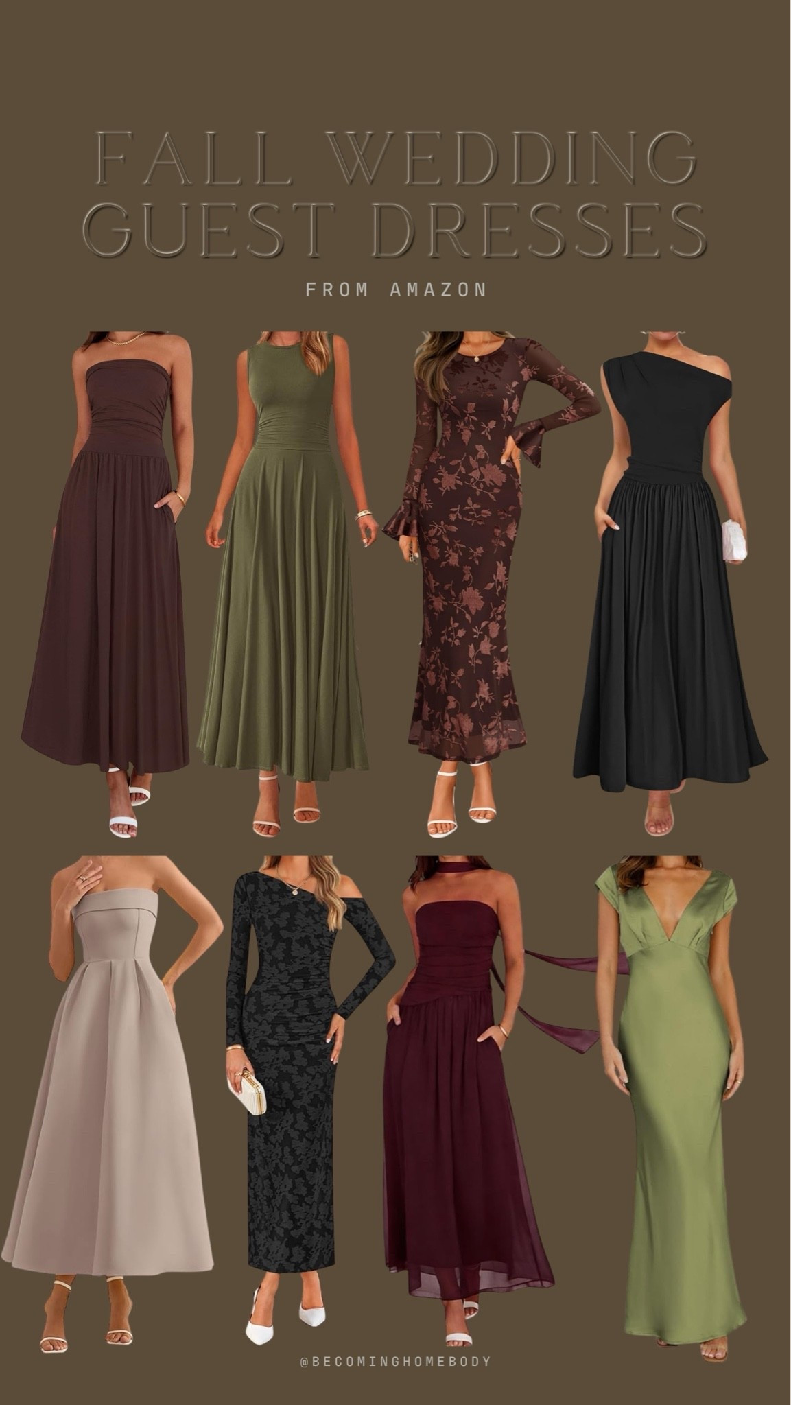Fall wedding guest dresses from Amazon 🍁🍂 Such pretty Amazon fashion finds for an autumn wedding

#LTKSeasonal #LTKWedding