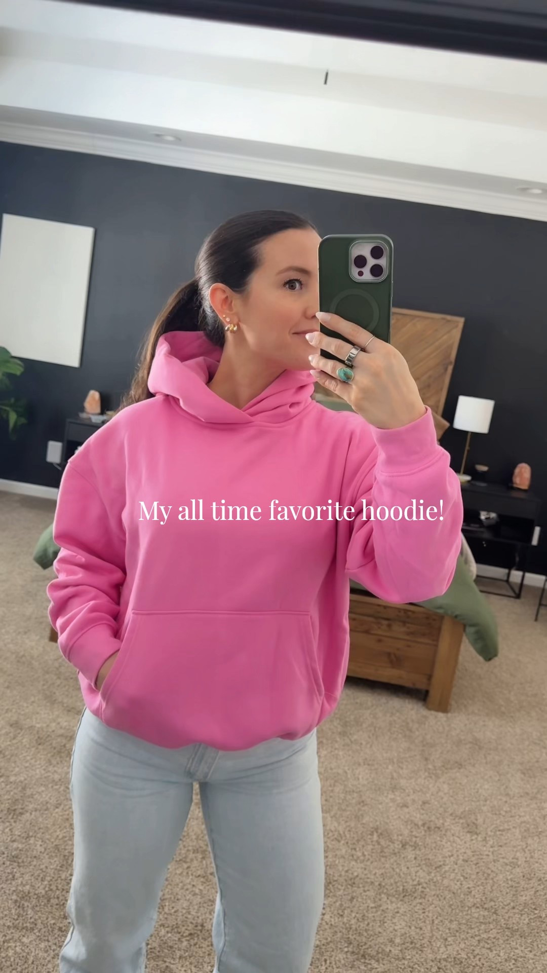 A hoodie that feels and looks like your favorite $90 hoodie…but costs a fraction 😉 #hoodie #cozyfit  Wearings size small! 

#LTKootd #LTKValentine