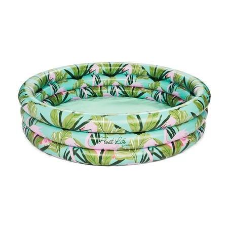 Float Life by Funboy Inflatable Round 3-Ring Kiddie Pool, Flamingo, 65" Diameter, Children Ages 6+ | Walmart (US)