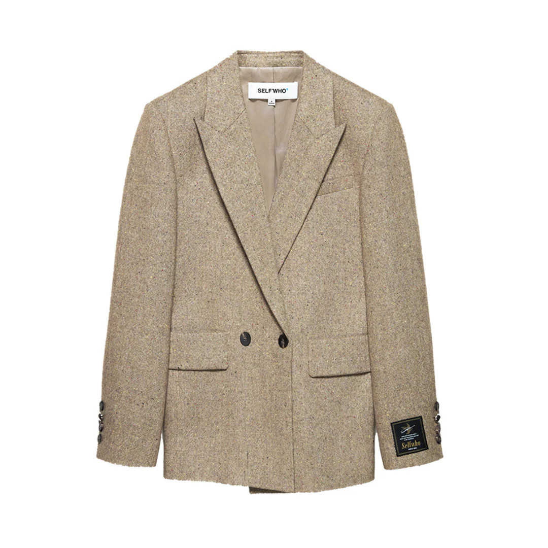 Retro old money style suit for women loose versatile suit | SELFWHO