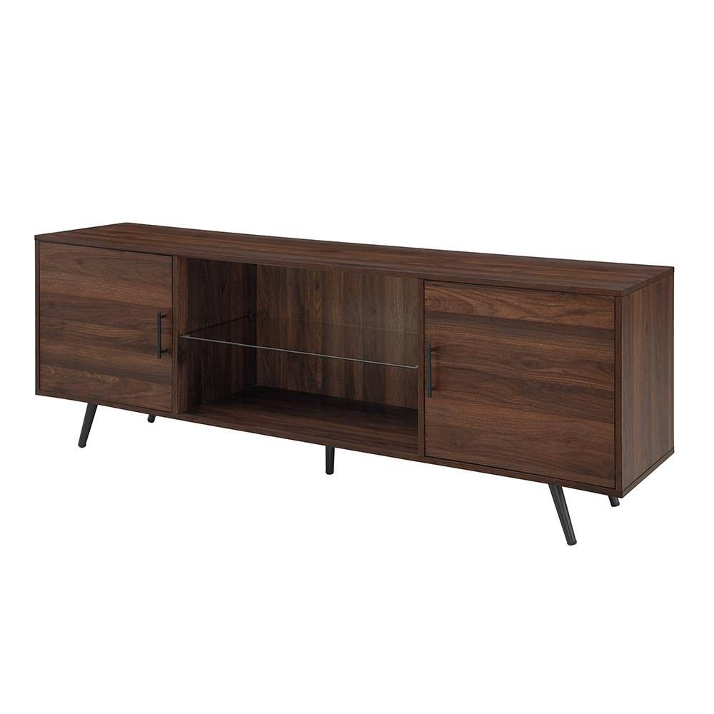 70" Vintage Inspired 2 Door Mid Century Modern TV Stand - Saracina Home | Target