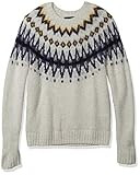 Lucky Brand Men's Crew Neck Brushed Fairisle Pullover Sweater, Multi, X-Large | Amazon (US)
