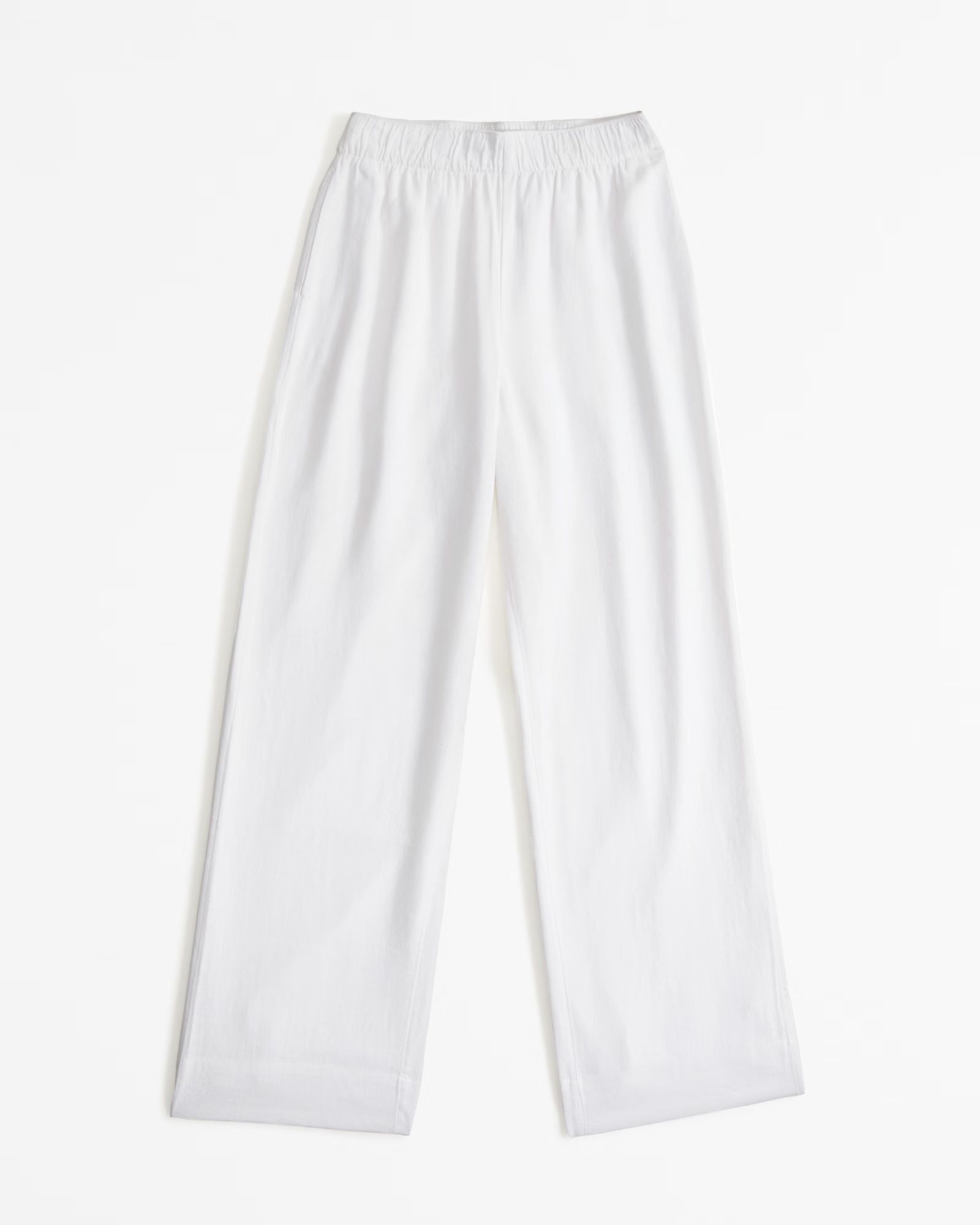 Women's Linen-Blend Pull-On Pant | Women's Bottoms | Abercrombie.com | Abercrombie & Fitch (US)
