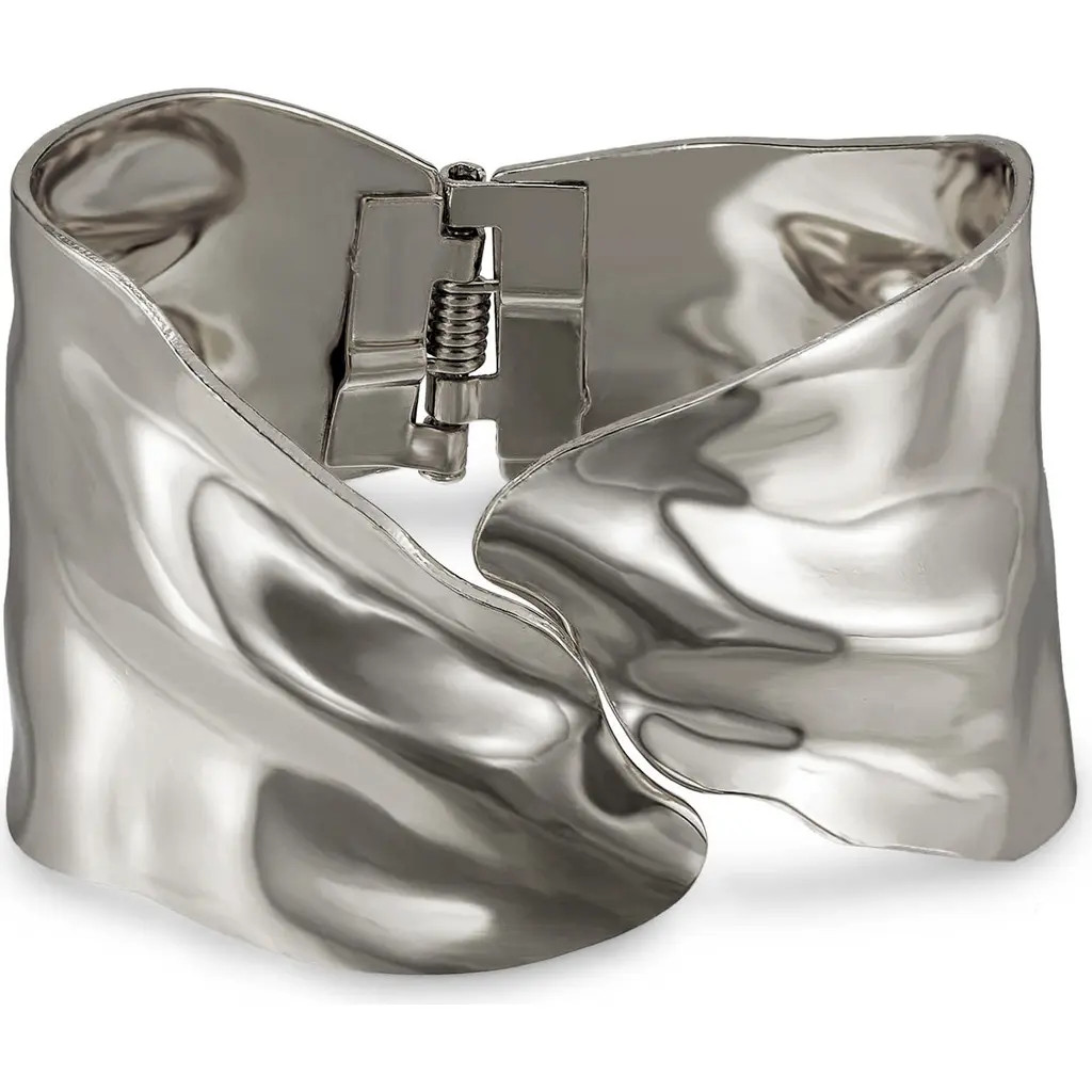 Ettika Abstract Cuff Bracelet in Rhodium at Nordstrom | Nordstrom