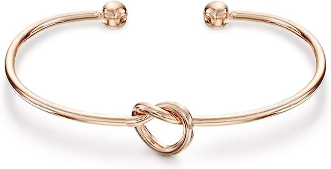 PAVOI 14K Gold Plated Forever Love Knot Infinity Bracelets for Women | Gold Bracelet for Women | Amazon (US)