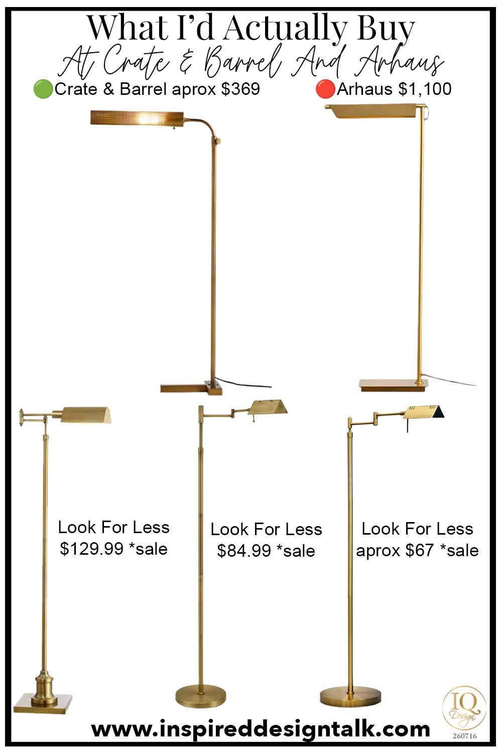 Brass Adjustable Floor Task Lamp to update your living room, bedroom, and home office decor.  

 #LTKSeasonal #LTKOver40 #LTKHome