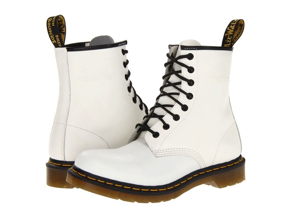 Dr. Martens - 1460 W (White Smooth) Women's Boots | 6pm