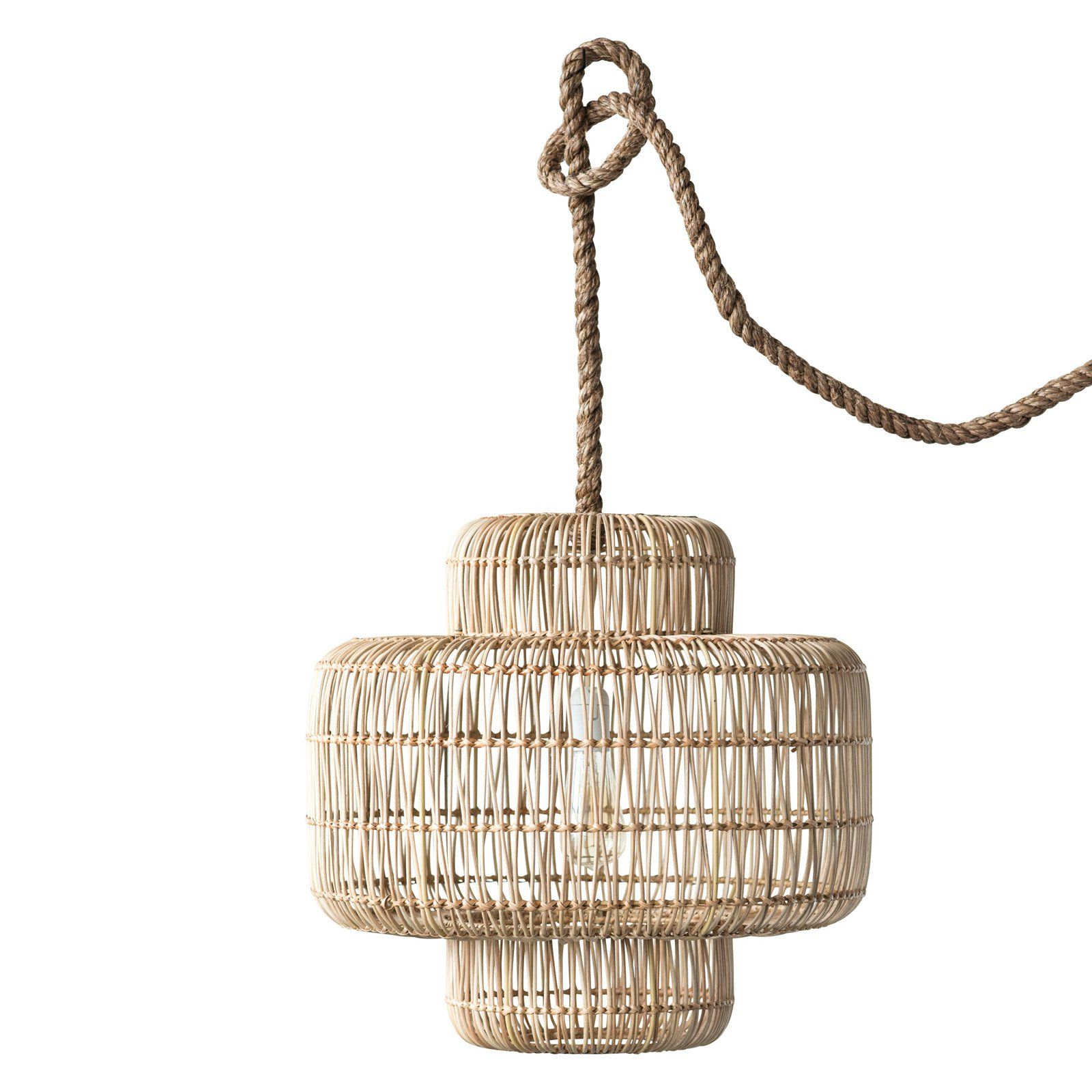 3R Studios Round Wicker DF0418 Pendant Light - Walmart.com | Walmart (US)