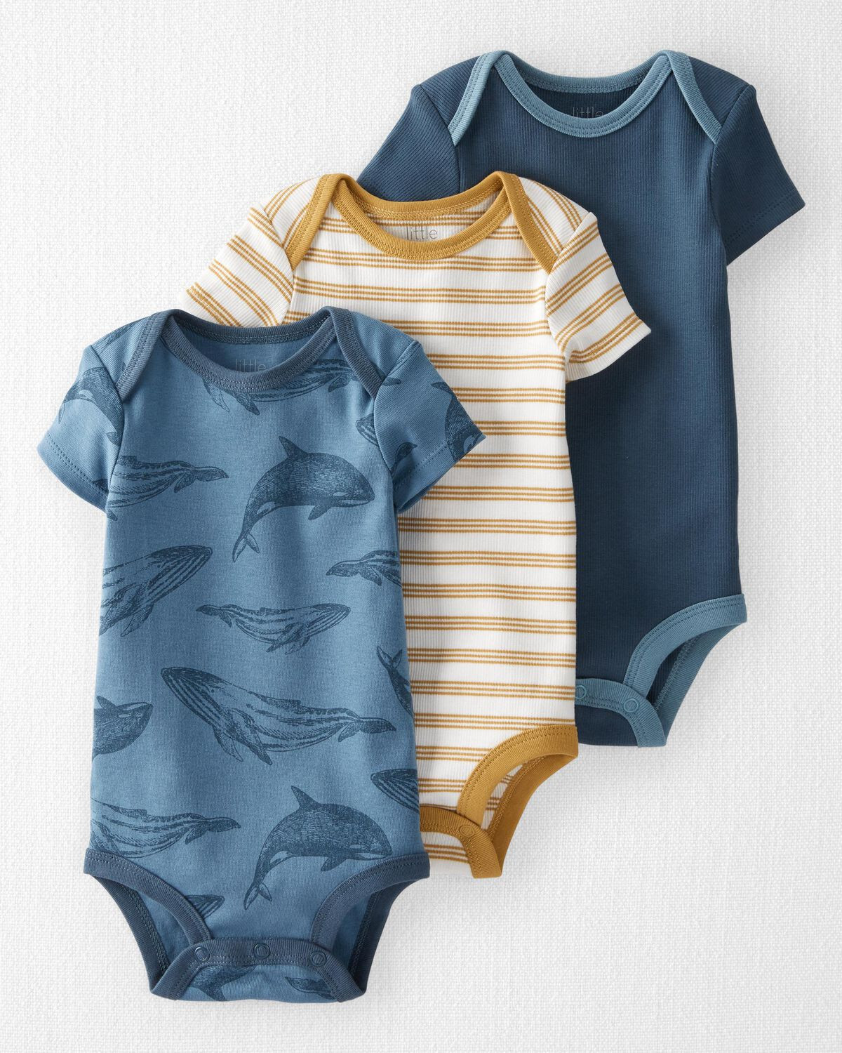 Multi Baby 3-Pack Organic Cotton Bodysuits  | carters.com | Carter's