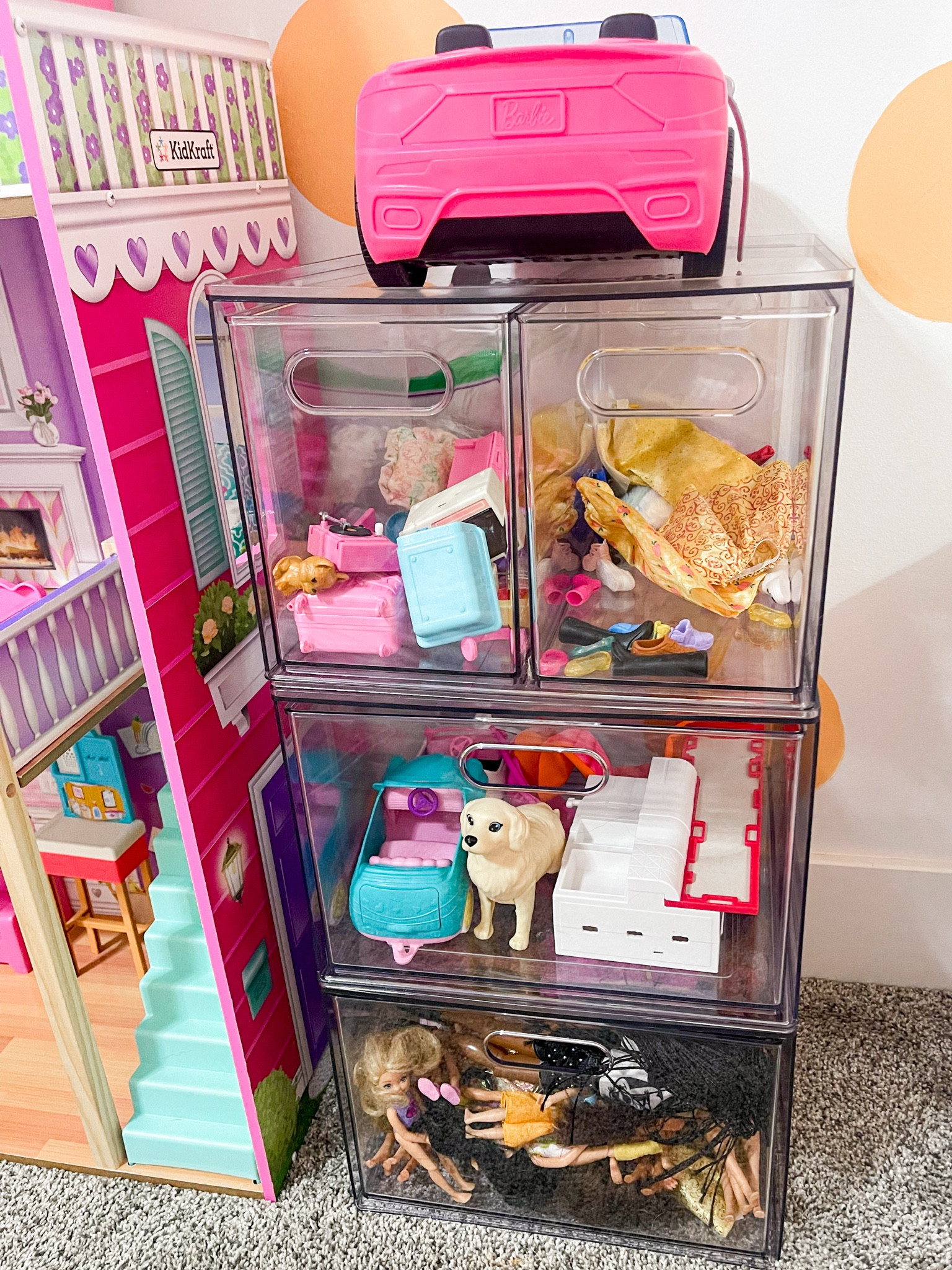 Toy storage for Barbie’s! Now that I love these I’m ordering more for other areas! 

Playroom storage |  Toy storage | toy organization | clear bin storage | Target storage | 

#LTKKids #LTKHome #LTKFamily