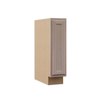 9 in. W x 24 in. D x 34.5 in. H Assembled Base Kitchen Cabinet in Unfinished with Recessed Panel | The Home Depot