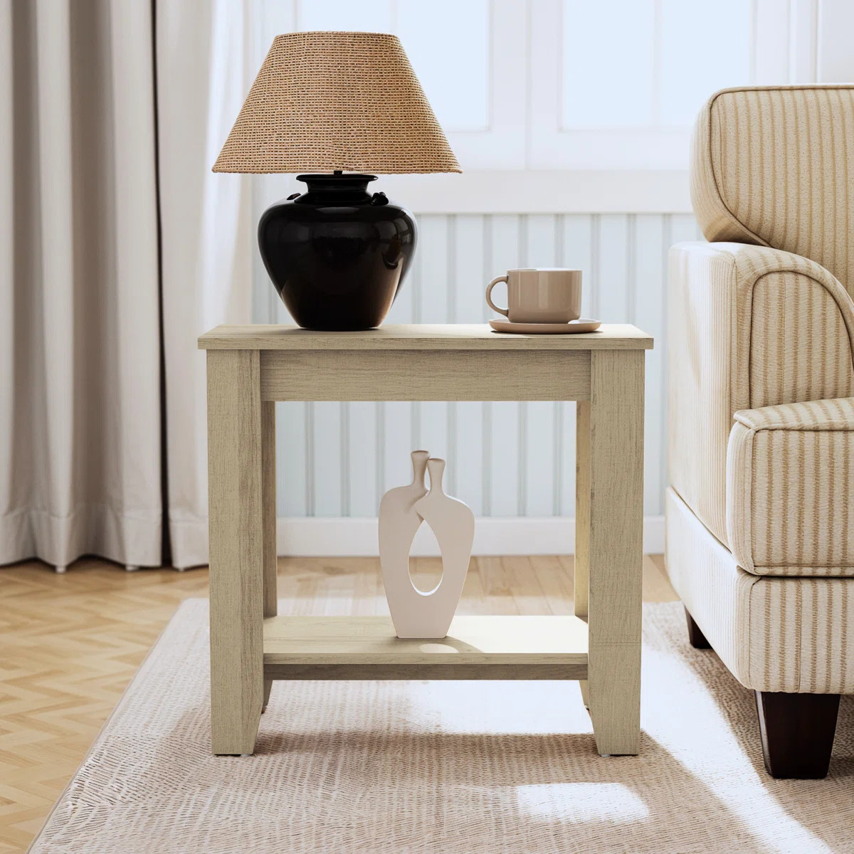 Weddel Basilico End Table with Storage | Wayfair North America