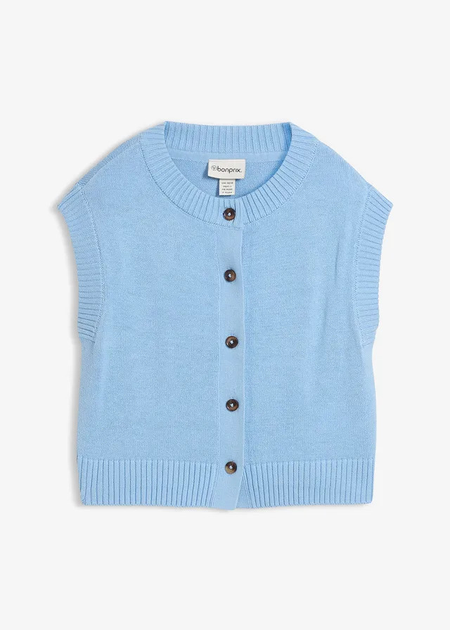 Gebreid vest lichtblauw | Bonprix NL (Influencer)