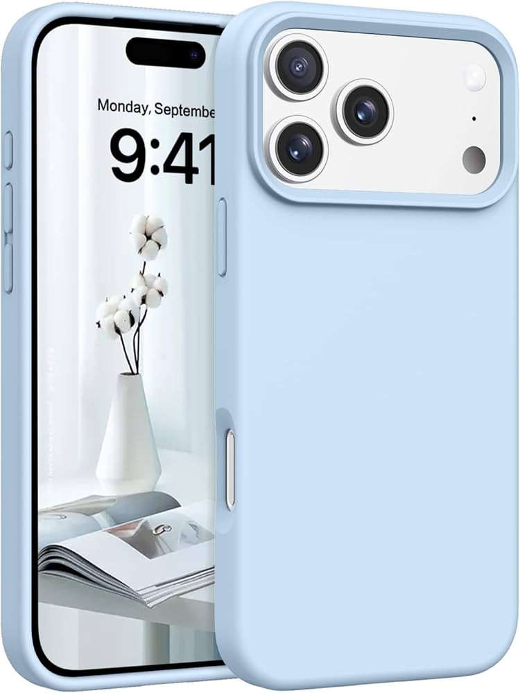 Telaso Case for iPhone 17 Pro Max, Liquid Silicone Soft Gel Rubber iPhone 17 Pro Max Phone Case S... | Amazon (US)