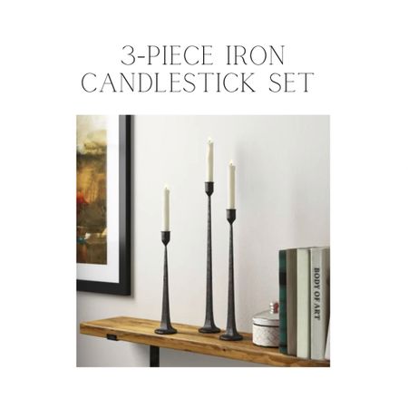 Olivarez 3 Piece Iron Tabletop Candlestick Set Three Posts, Amazon home

#LTKunder50 #LTKsalealert #LTKhome