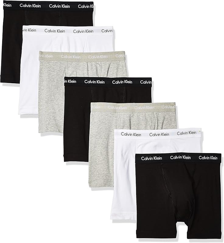 Calvin Klein Men's Cotton Stretch 7-Pack Boxer Brief | Amazon (US)