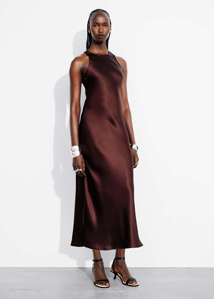 Sleeveless Satin Midi Dress | & Other Stories US
