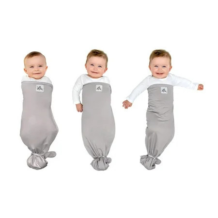 The Ollie Swaddle -- Helps to reduce the Moro (startle) reflex -- Made from a custom designed moisture-wicking material (Stone) | Walmart (US)