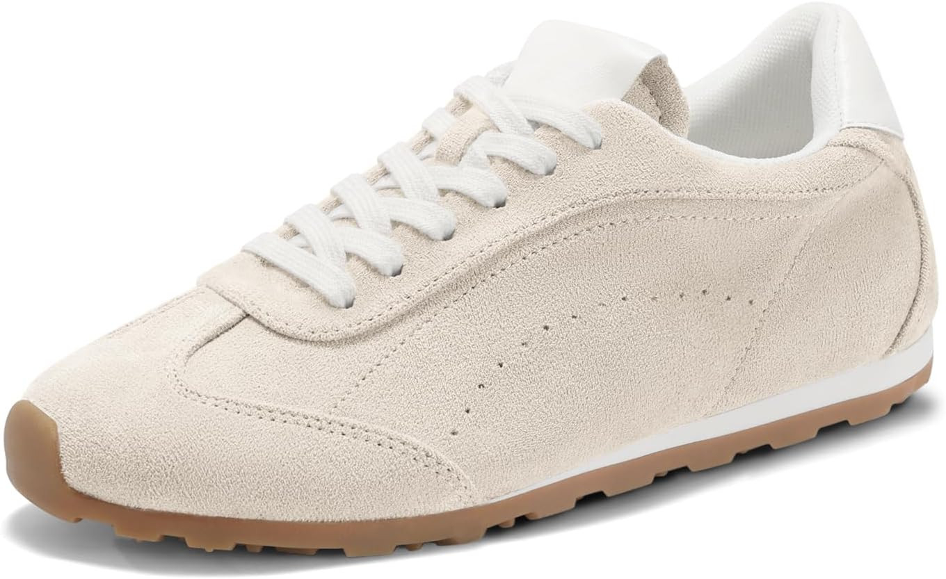 Coutgo Women's Fashion Sneakers Casual Walking Shoes Lace Up Tennis Shoes | Amazon (US)