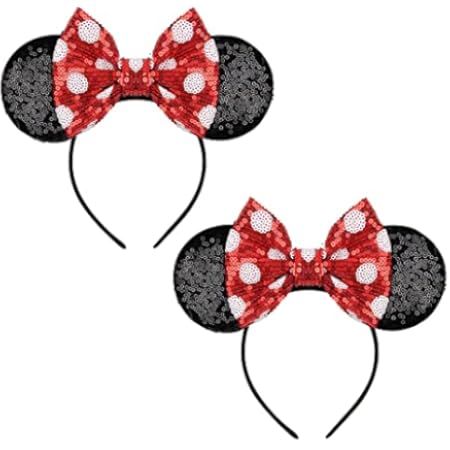 ABG Accessories Girls Minnie Mouse Ears Headbands, Set Of 2 For Mommy And Me, Matching for Adult ... | Amazon (US)