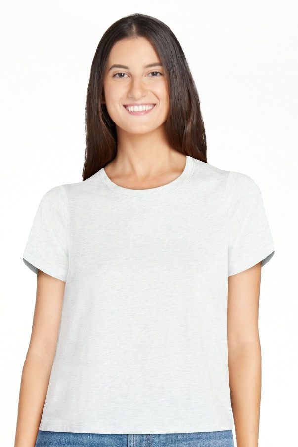No Boundaries Cotton Tee with Short Sleeves, Women’s XXS-XXL | Walmart (US)