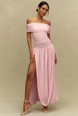 Ronny Kobo Lrulan Off-Shoulder Maxi Dress | Anthropologie (US)