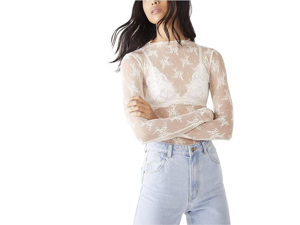 Free People Lady Lux Layering Top (Evening Creme) Women's Underwear | Zappos