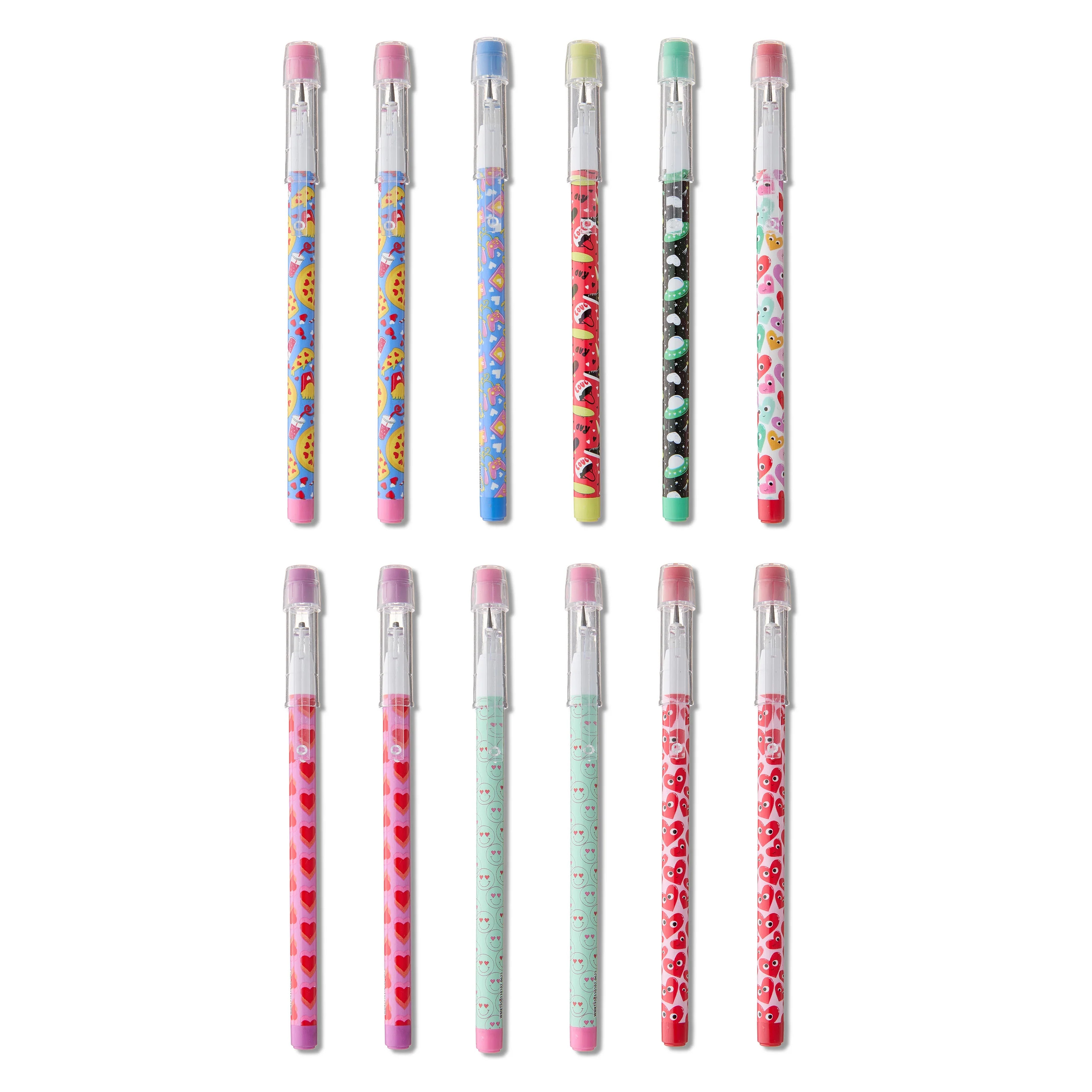Push Pencil Party Favors, Multicolor, 12 Count, Valentine's Day by Way To Celebrate | Walmart (US)